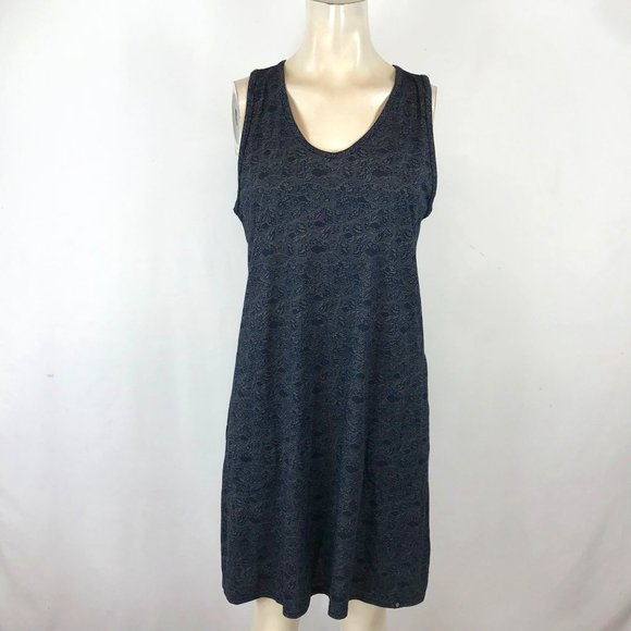 MOUNTAIN HARDWEAR - WOMEN'S MEDIUM - BLUE SLEEVELESS  SUMMER LIGHTWEIGHT DRESS - Picture 1 of 5